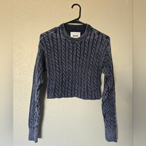 Aerie Women's Cropped Cable Knit Sweater Size XS